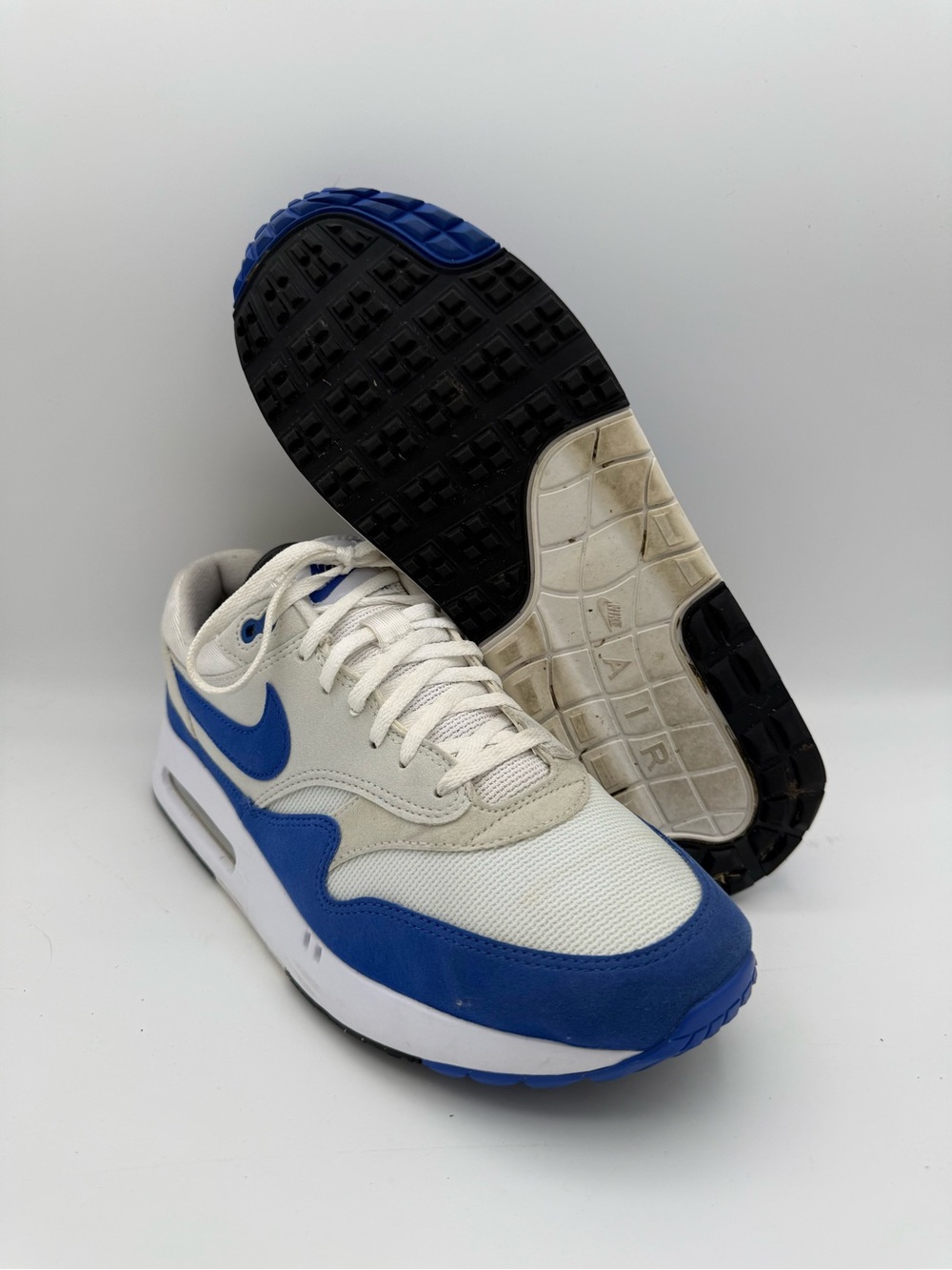 Men's Nike Air Max 1 '86 OG Big Bubble Royal Blue Athletic Golf Shoes Size 10.5